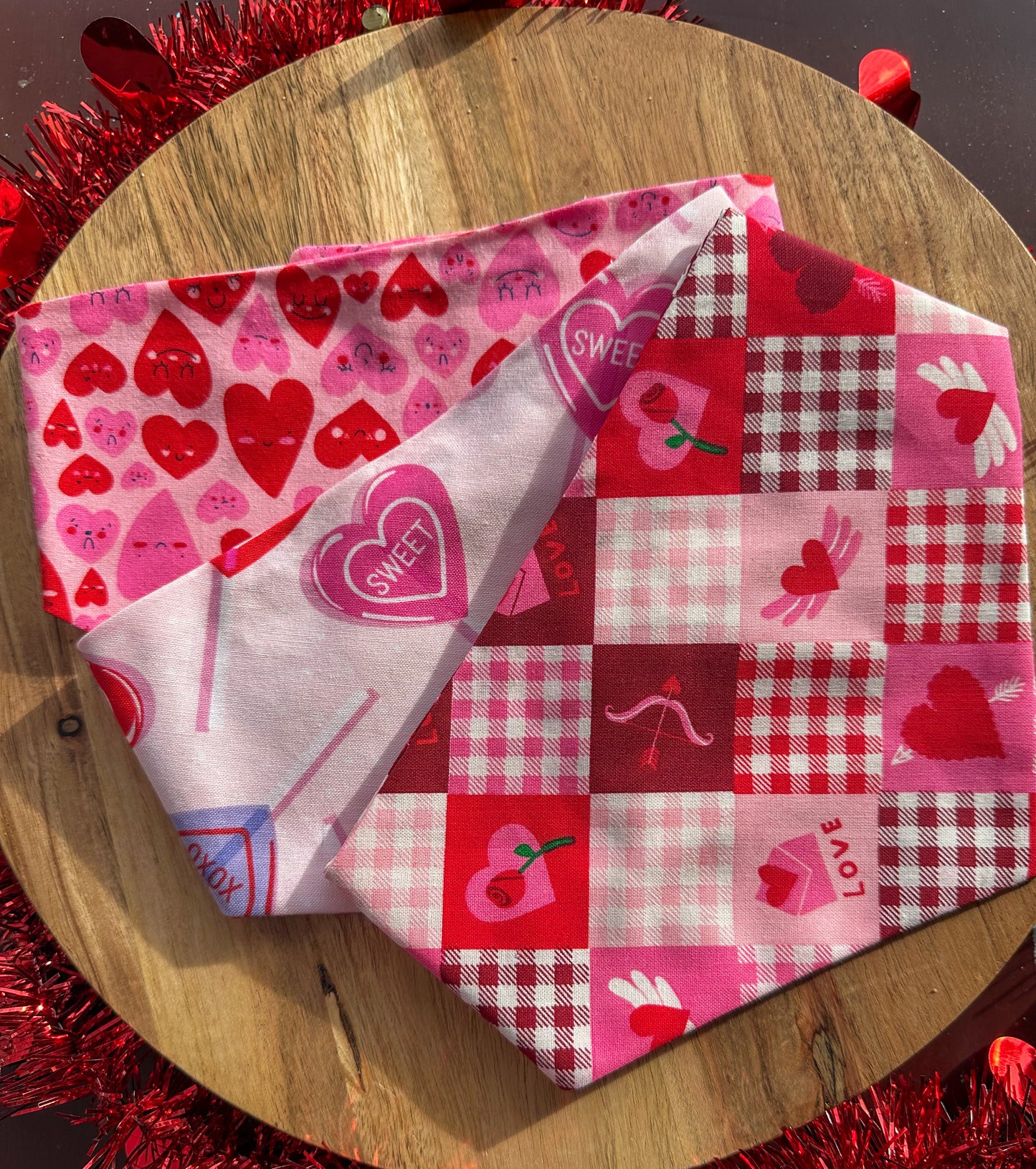 Lovable Looks -  Valentine Pet Bandanas